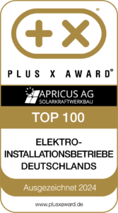 Plus X Award Top 100 Elektro-Installationsbetriebe Deutschlands